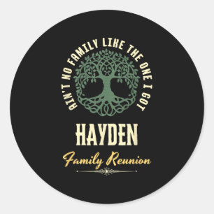 Family Reunion 2025 Matching Design - Hayden Classic Round Sticker