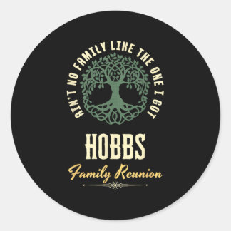 Family Reunion 2025 Matching Design - Hobbs  Classic Round Sticker