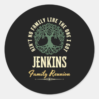 Family Reunion 2025 Matching Design - Jenkins Classic Round Sticker