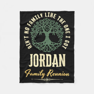 Family Reunion 2025 Matching Design - Jordan Fleece Blanket