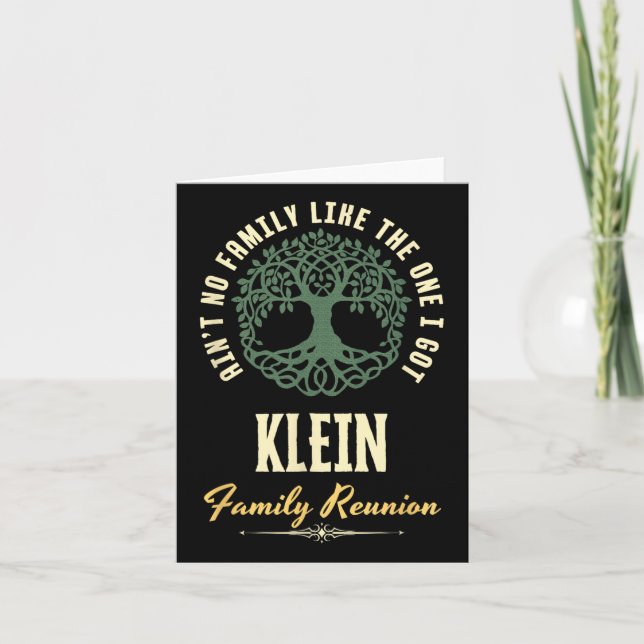 Family Reunion 2025 Matching Design - Klein  Card (Front)
