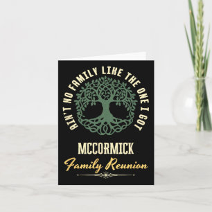 Family Reunion 2025 Matching Design - Mccormick  Card