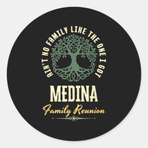 Family Reunion 2025 Matching Design - Medina  Classic Round Sticker