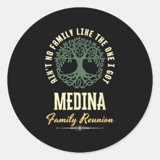 Family Reunion 2025 Matching Design - Medina  Classic Round Sticker