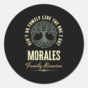 Family Reunion 2025 Matching Design - Morales Classic Round Sticker