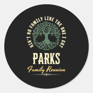 Family Reunion 2025 Matching Design - Parks Classic Round Sticker