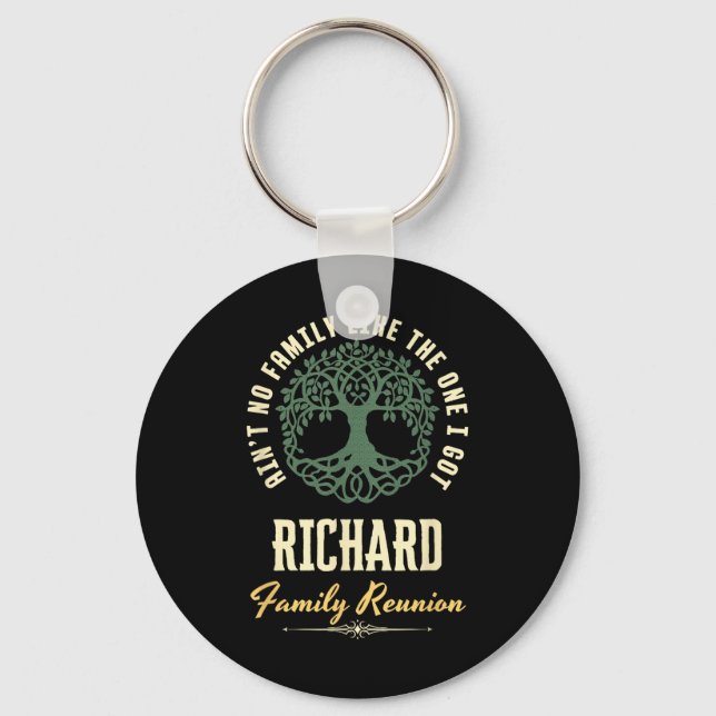 Family Reunion 2025 Matching Design - Richard  Keychain (Front)