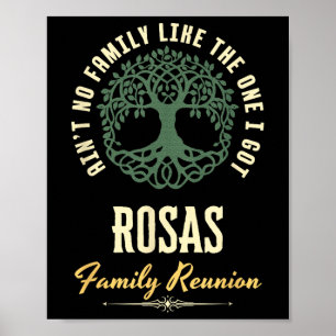 Family Reunion 2025 Matching Design - Rosas Poster