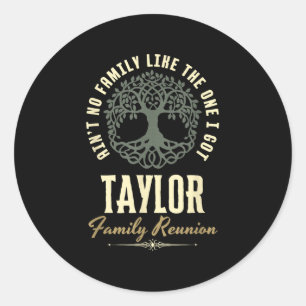 Family Reunion 2025 Matching Design - Taylor Classic Round Sticker