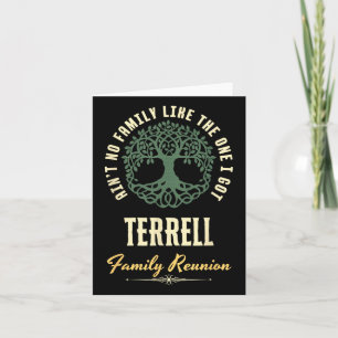 Family Reunion 2025 Matching Design - Terrell  Card