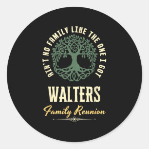 Family Reunion 2025 Matching Design - Walters Classic Round Sticker