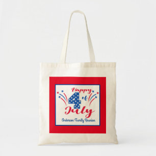 Family Reunion 4th of July Party Celebration Tote Bag