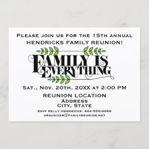 Family Reunion announcement