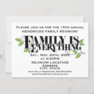 Family Reunion announcement