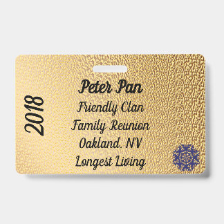 Family Reunion Badge