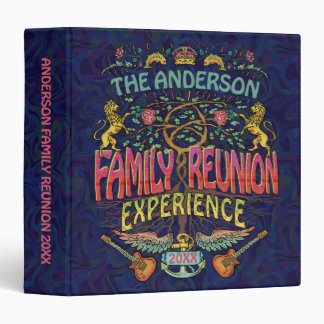 Family Reunion Band Retro 70s Concert Logo Custom Binder