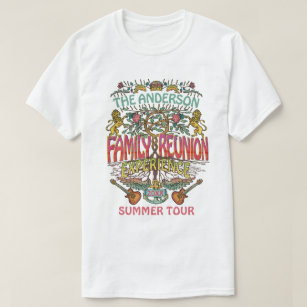 Family Reunion Band Retro 70s Concert Logo Custom T-Shirt