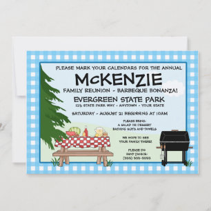Family Reunion Barbeque Invitation