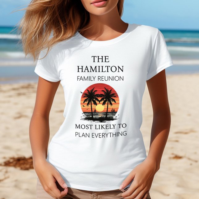 Family Reunion Beach Shirt (Women's Beach Family Reunion Custom Traits Shirts)