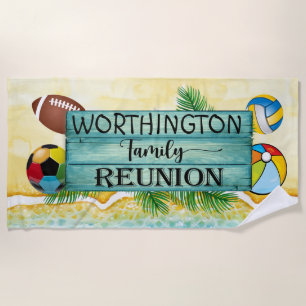 Family Reunion Beach Towel