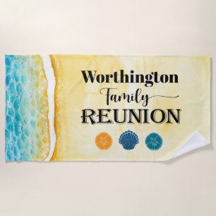 Family Reunion Beach Towel