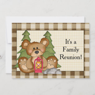 Family Reunion Bear fun Invitation