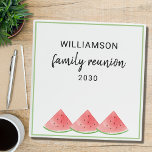 Family Reunion Binder<br><div class="desc">This Family Reunion Binder is decorated with watercolor watermelons. 
Easily customizable.
Use the Design Tool to change the text size,  style,  or colour.
Because we create our artwork you won't find this exact image from other designers.
Original Watercolor © Michele Davies.</div>