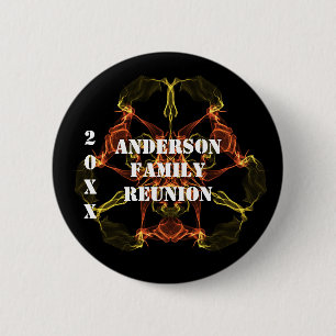 Family Reunion Bright Celestial Lights Memento 2 Inch Round Button