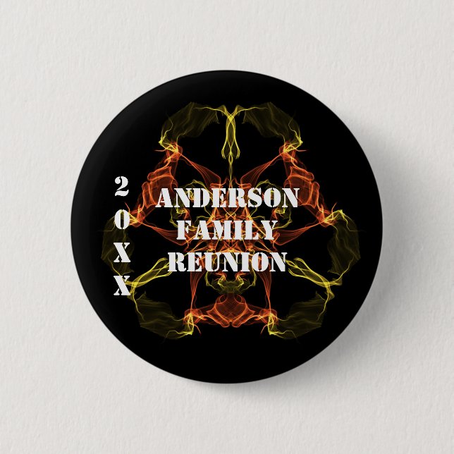 Family Reunion Bright Celestial Lights Memento 2 Inch Round Button (Front)