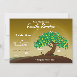 Family Reunion (Brown) Invitation