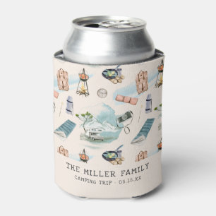 Family Reunion Camping Road Trip Personalized Can  Cooler