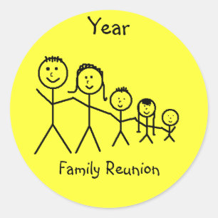 Family Reunion Classic Round Sticker