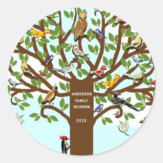 Family Reunion Classic Round Sticker (Front)