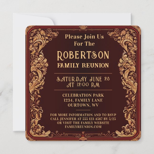 Family Reunion Collection Invitation (Front)