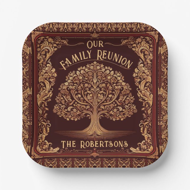Family Reunion Collection Paper Plate (Front)
