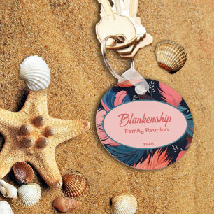 Family Reunion Colourful Feathered Tropical Keychain