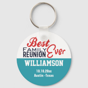 Family Reunion Cruise Keepsake Monogram Memento Keychain