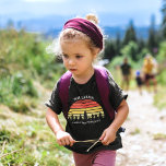 Family Reunion Custom Camping Trip Sunset Forest Toddler T-shirt<br><div class="desc">Cool matching family reunion t-shirts for the whole group to wear to a nature outing or camping trip. These custom toddler tees feature a beautiful vintage sunset over a forest of pretty trees under your personalized text.</div>