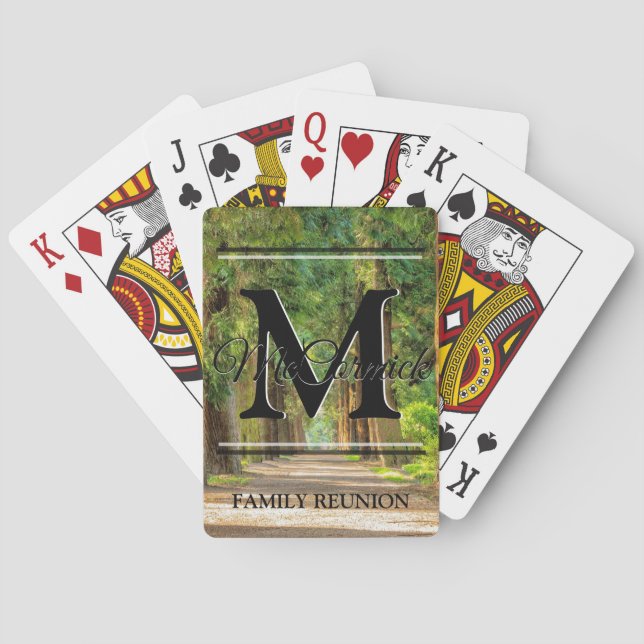 Family Reunion Custom Personalized Playing Cards (Back)