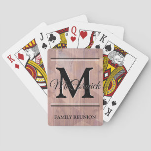 Family Reunion Custom Personalized Playing Cards