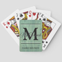 Family Reunion Custom Personalized Playing Cards