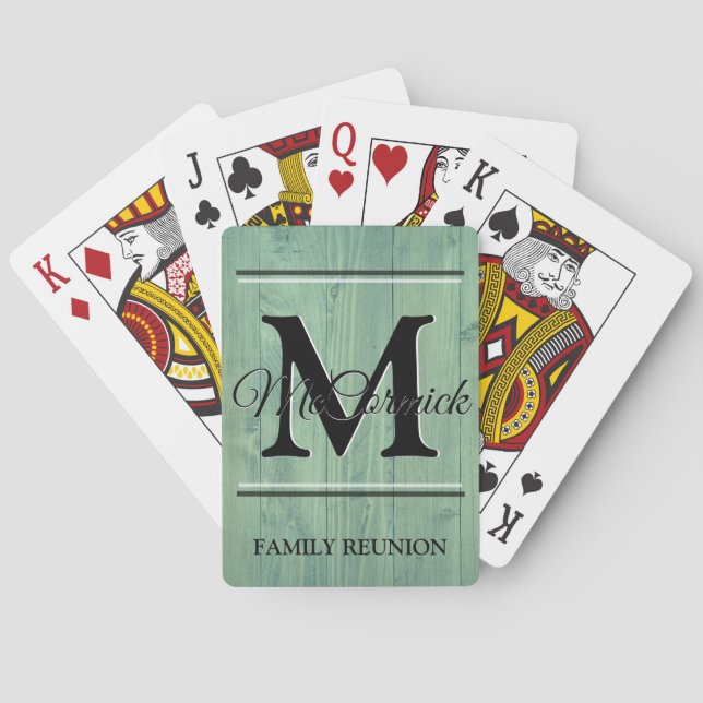 Family Reunion Custom Personalized Playing Cards (Back)