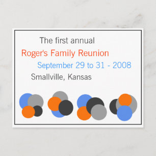 Family Reunion - Customizable Postcard