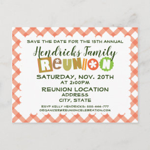 Family Reunion design Postcard