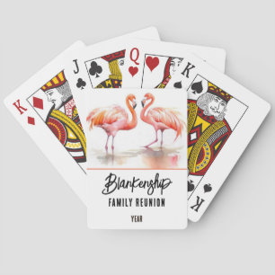Family Reunion Double Flamingo Annual Keepsake  Playing Cards