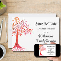 Family Reunion Family Tree Save The Date