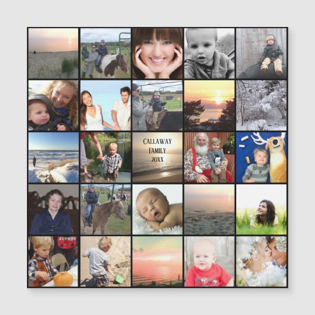 Family Reunion Favours Photo Collage (Front)