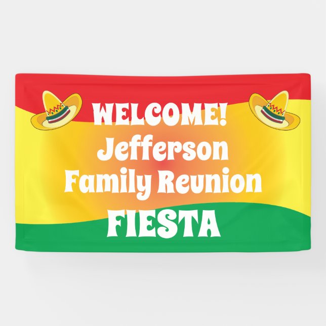 Family Reunion Fiesta Theme Banner (Horizontal)