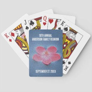 Family Reunion Floral Summer Vacation Keepsake Playing Cards