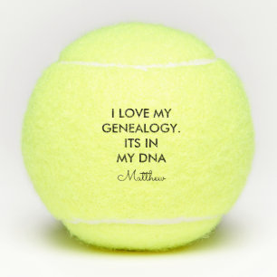 Family Reunion Genealogy DNA Gag Tennis Balls